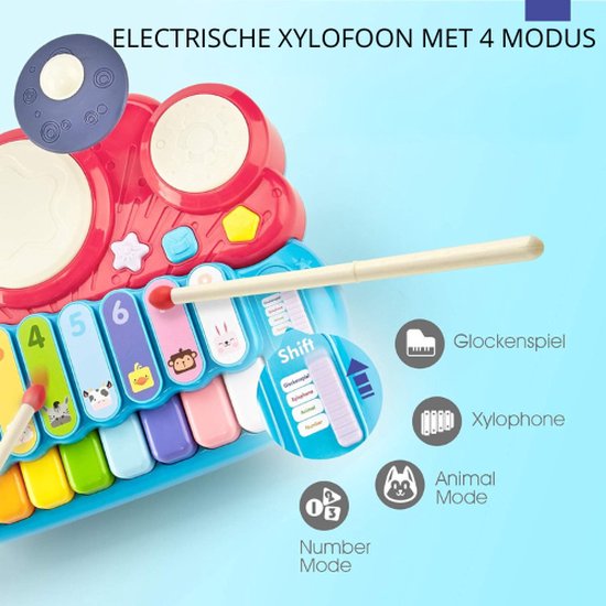 TOYZ - Jouet Éducatif 2 Ans - Xylophone Bébé - Jouet Musical