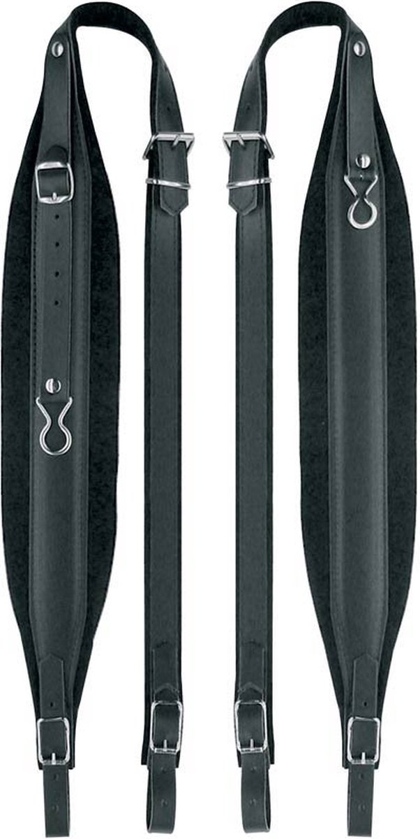 Boston 80-X-LV Accordeonriemen, 120 bas, 8cm breed, nerfleer en velours