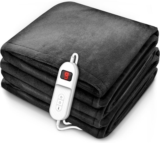 Elektrische deken - Verwamingsdeken - Infrarood - 9 Temperatuurstanden - Wasbaar - Digitaal Display