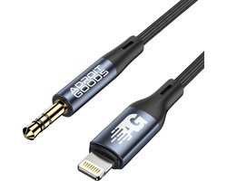 AdroitGoods Lightning Naar Aux - Geschikt Voor iPhone En Apple - 300cm - Lightning naar Headphone Jack Audio Aux Kabel - 3,5 mm