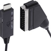 Câble convertisseur vidéo - HDMI -> Péritel - 720p/1080p@60Hz - 1,5 m - Zwart