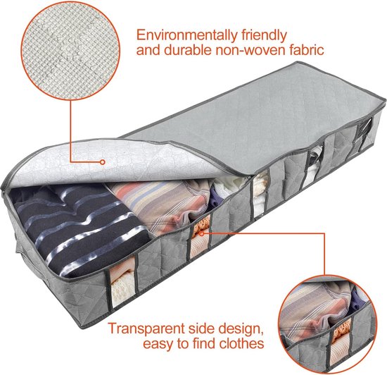 Opvouwbare Organizer Set Lifewit Set Van 2 Opbergdozen Onder Het Bed Voor Schoenen Stoffen Schoenenorganizer 12 Vakken Opvouwbare Organizer Set Lifewit Set Van 2 Opbergdozen Onder Het Bed Voor Schoenen Stoffen Schoenenorganizer 12 Vakken