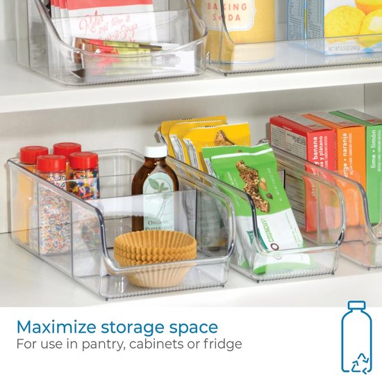 Boîtes De Rangement Avec Couvercles - Organisateur Empilable Pour Nourriture, Jouets, Chaussures - 8