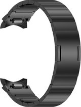 Stalen bandje - RVS - geschikt voor Samsung Galaxy Watch 6 / Watch 6 Classic - zwart