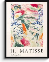 Fotolijst inclusief poster - Posterlijst 60x80 cm - Posters - Matisse - Kunst - Kleurrijk - Abstract - Foto in lijst decoratie - Wanddecoratie woonkamer - Muurdecoratie slaapkamer