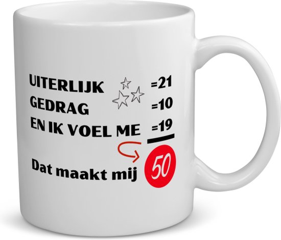 Foto: Akyol 50 jaar sarah en abraham cadeau koffie mok mok met opdruk verjaardagscadeau hoera 50 jaar 50 jaar cadeau jubileum man en vrouw mok met opdruk grappige tekst mok jarig koffiemok grappige tekst mok 350 ml inhoud