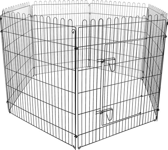 Flamingo Jax Voor Puppy's - Ren Honden - Puppyren Jax Zwart 160cm Diam./ 100cm H - 1st - 138386 - 1st
