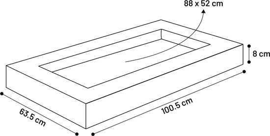 Flamingo Stella - Kussen Honden - Kussen Stella Plat Grijs/wit 100,5x63,5cm - 1st - 137089 - 1st