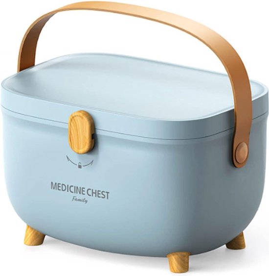 Familie Medicijndoos, EHBO-medicijnopbergdoos, kindveilige