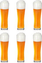 Professionele Bierglazen - (6 stuks) - 500ml - Bierglas - Bier - Glas - 50cl/0.5L - Pils - Glazen set - Hoogwaardige Kwaliteit - Vaasje - Speciaal Bier - Weizen