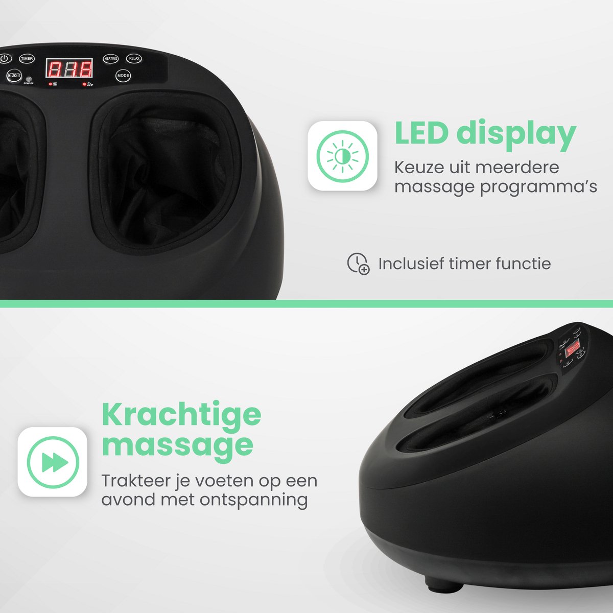 Shiatsu Voetmassage Apparaat met Verwarmde Massage - afbeelding 3