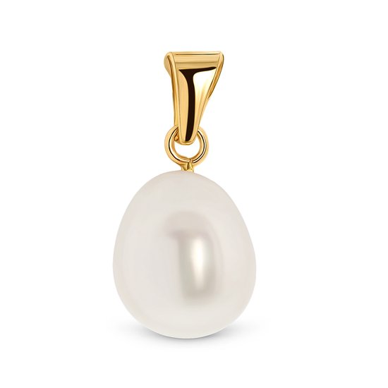 Miore® - Pendentif Pearl Gold - Goud - Or 14 carats - Perle d'eau douce - Bijoux faits main de haute qualité