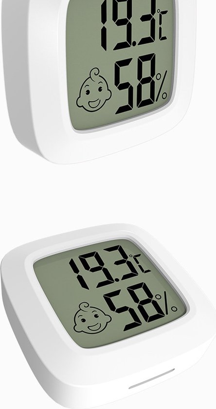 Lot 6 Mini Thermomètres Hygromètres Numériques Intérieur – LCD Précis – Maison, Bureau, Chambre Bébé