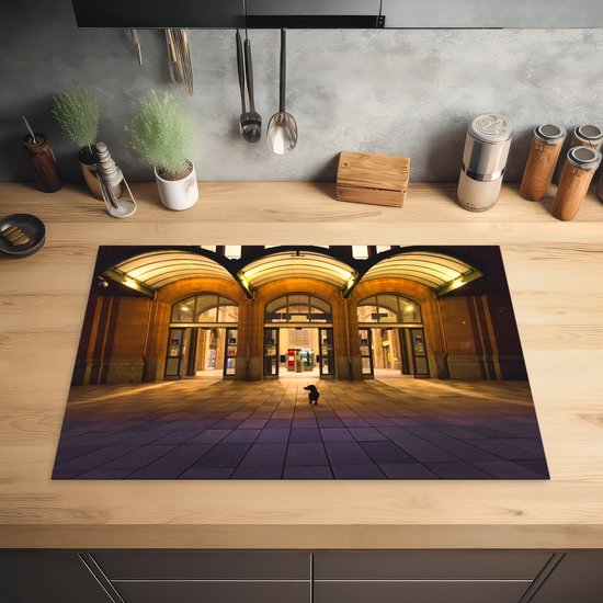 KitchenYeah® Inductie beschermer 76x51.5 cm - Teckel voor gebouw in Duitsland - Kookplaataccessoires - Afdekplaat voor kookplaat - Inductiebeschermer - Inductiemat - Inductieplaat mat