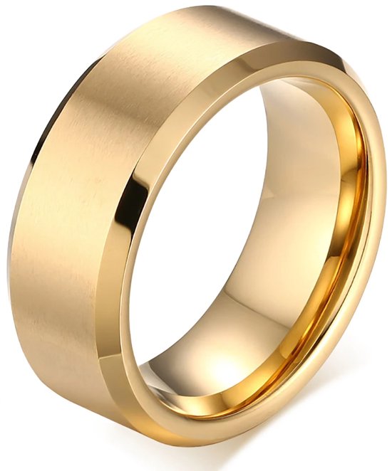 Wolfraam Ring Heren - Tungsten Ring - Zeer Zwaar - Ringen - Cadeau voor Man - Mannen Cadeautjes