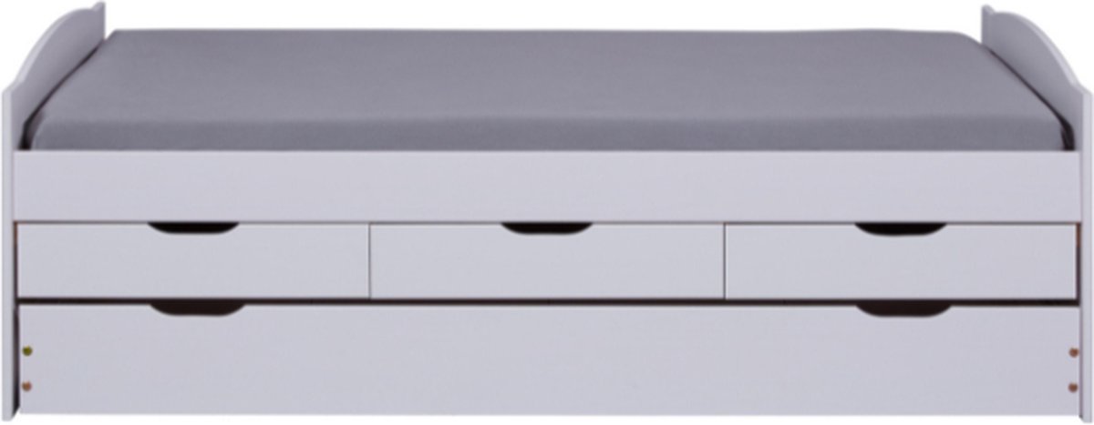 Interlink SAS Kajuitbed Thomas 190cm - white wash Wit
