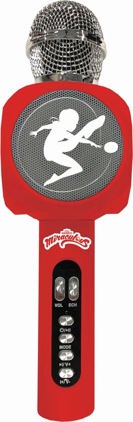 Zwarte Draadloze Bluetooth Karaokemicrofoon Voor Kinderen Met Ingebouwde Luidspreker 1000x1000