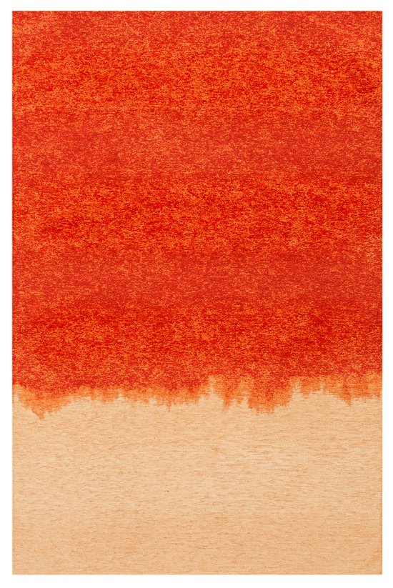 Tapis dégradé Storm orange et beige - 170 x 240 cm