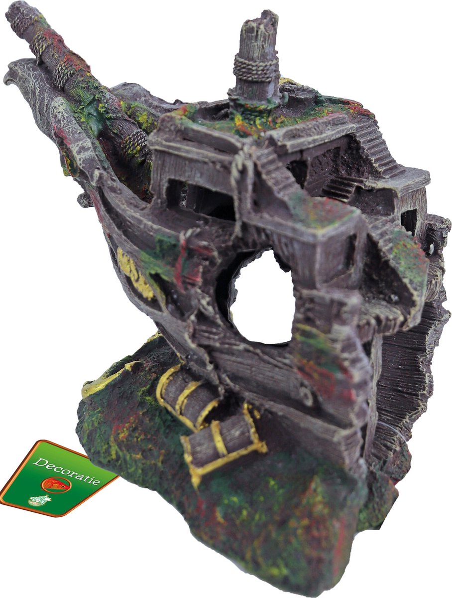 Polyresin ornament voorsteven schip 23x15x20 cm Gebr de Boon
