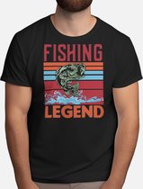 Fishing legend - T Shirt - Fishing - Gift - Cadeau - Angling - Fisherman - CatchOfTheDay - Vissen - Hengelsport - Visser - VangstVanDeDag - Vliegvissen