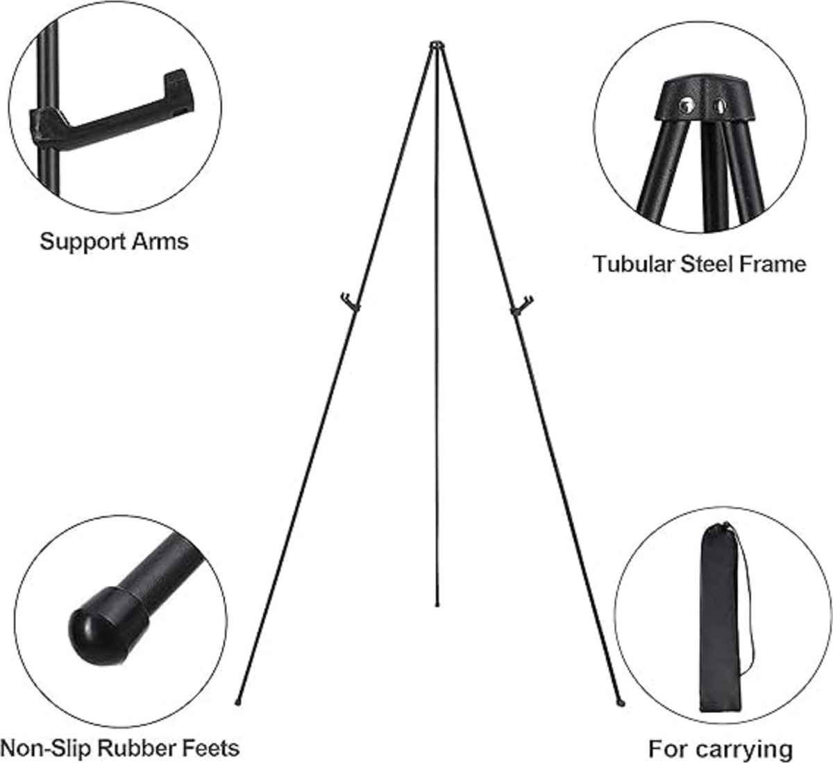 Schildersezels / Easels for every size 160cm