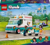 LEGO Friends Heartlake City Ambulance Set de Jouets avec 3 personnages : Mini poupées Ben , Luiz et Liann, cadeau de Jeux de rôle pour Enfants, Filles et Garçons à partir de 6 ans, véhicule d'urgence 42613