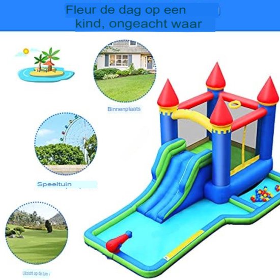 Springkasteel - Springkasteel met blower - Springkasteel voor kinderen ...