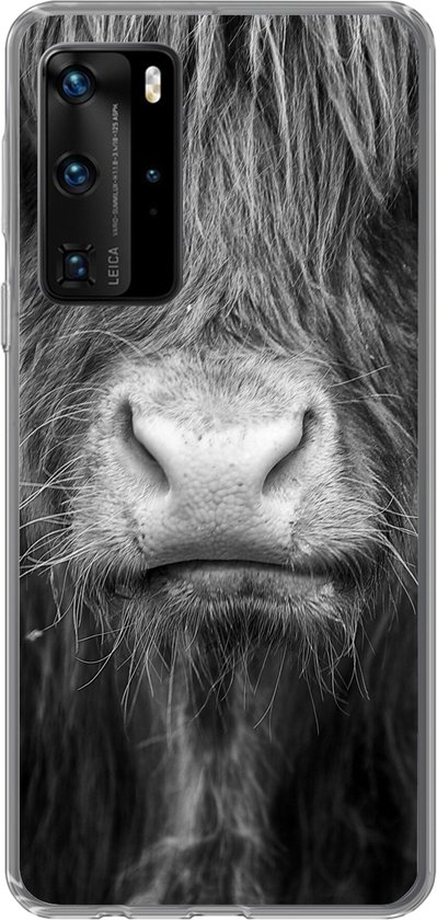 Étui de téléphone Convient pour étui Huawei P40 Pro - Highlander écossais - Cheveux - Animaux - Étui de téléphone en silicone Étui de téléphone