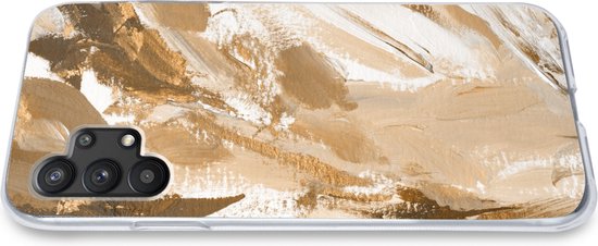 Coque Samsung Galaxy A32 5G - Peinture - Or - Beige - Siliconen