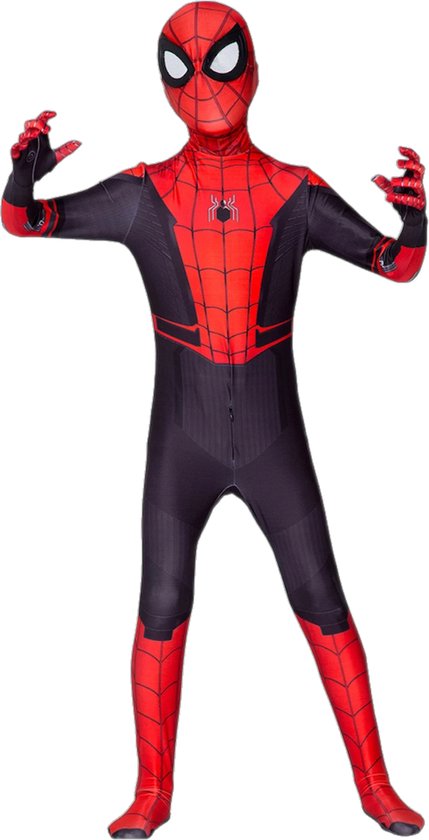 Superheldendroom - Spider-Man No way Home - 146/152 (10/11 Jaar) - Verkleedkleding - Superheldenpak
