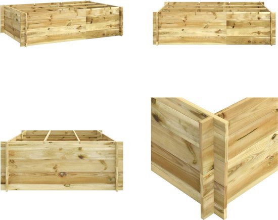 D22 houten plantenbak, tuinplantenbak, 90 x 40 x 29 cm