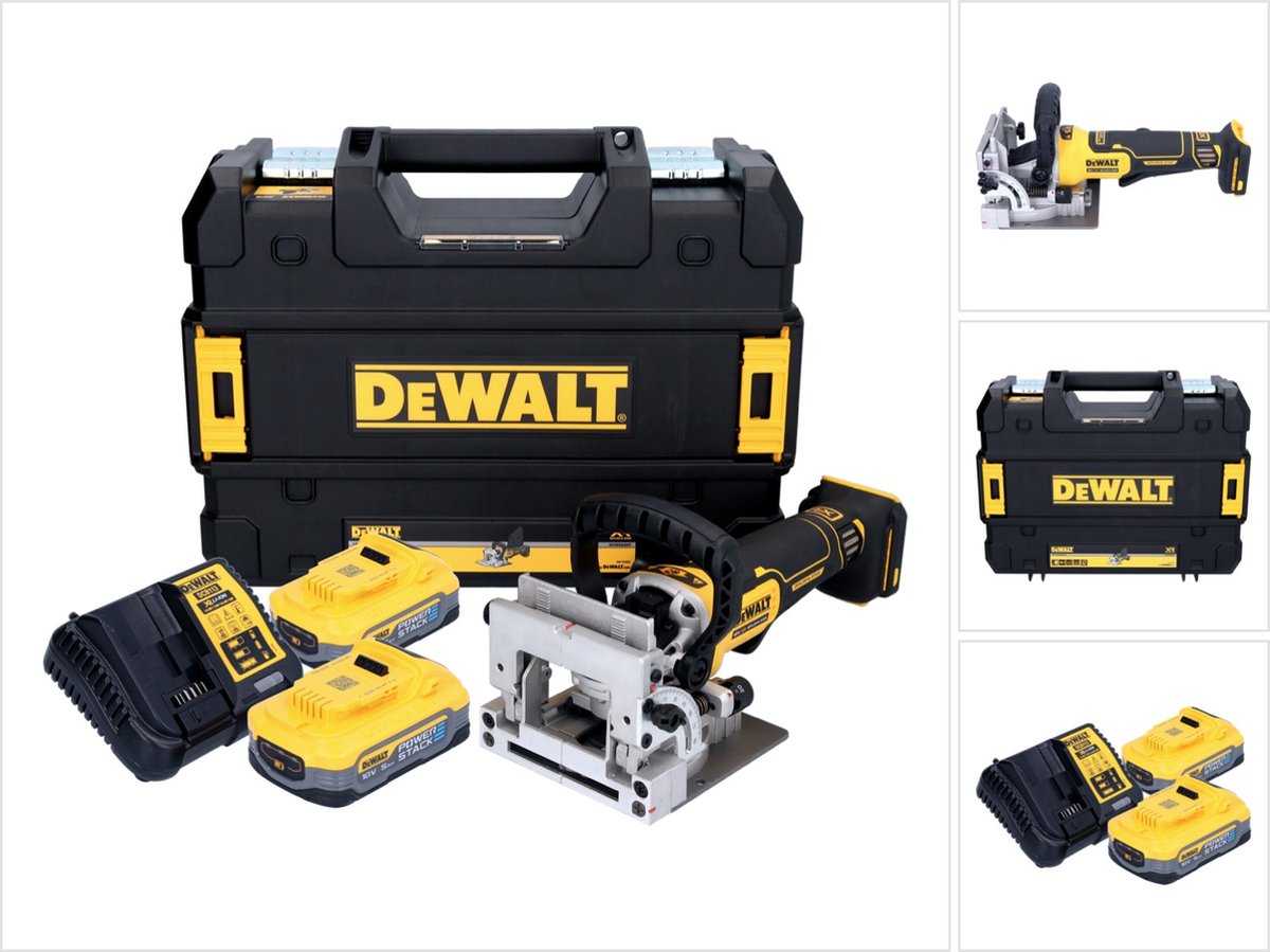 DeWalt DCW 682 H2T accu platte deuvelfrees 18 V 102 x 20 mm borstelloos + 2x Powerstack accu 5.0 Ah + lader + TSTAK