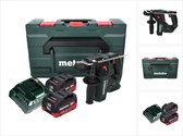 Metabo BH 18 LTX BL 16 accuklopboormachine 18 V 1,3 J SDS-plus Brushless + 2x accu 10,0 Ah + lader + MetaBOX