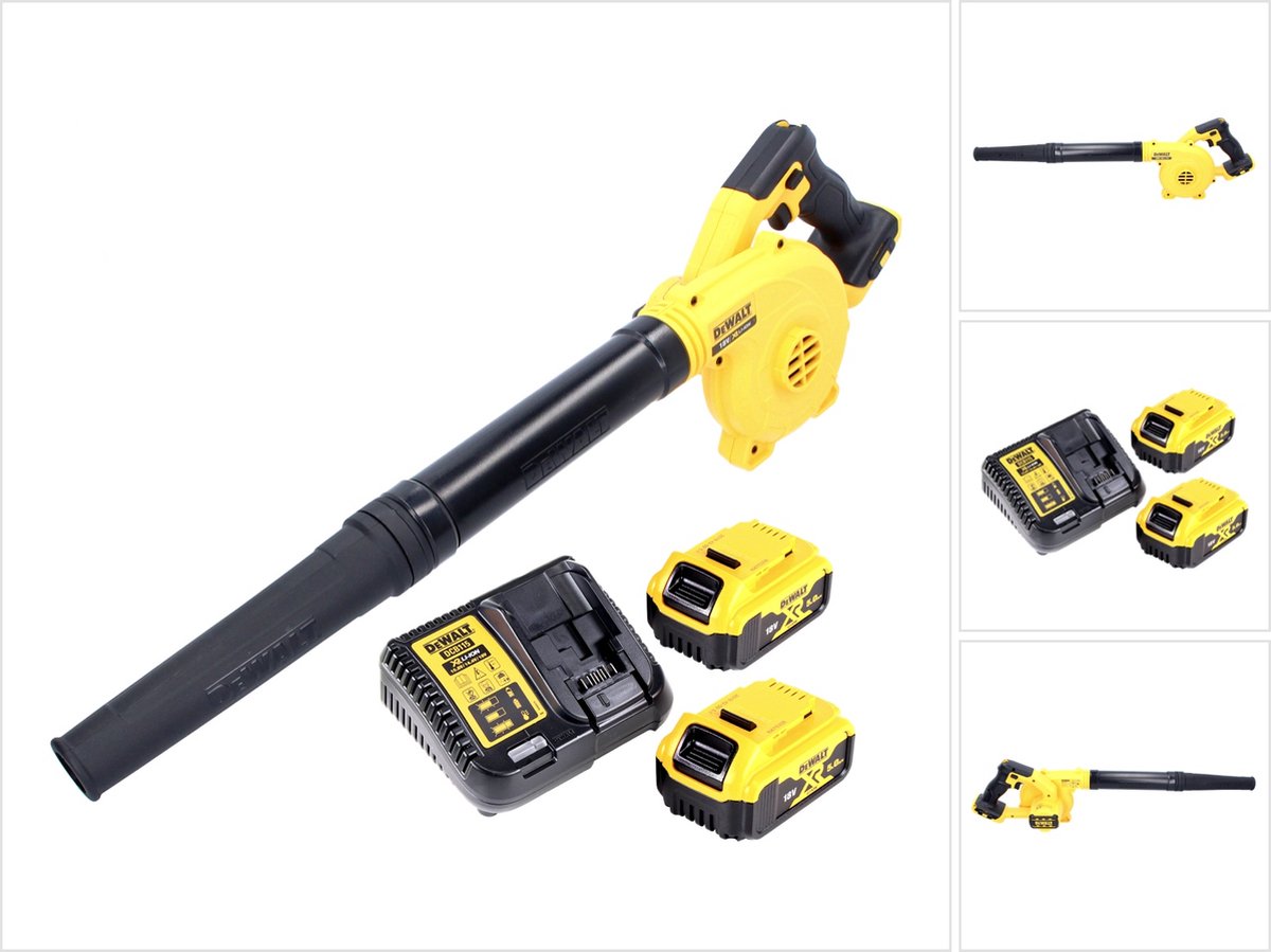 DeWalt DCV 100 P2 accubladblazer / bladblazer 18 V + 2x accu 5.0 Ah + lader