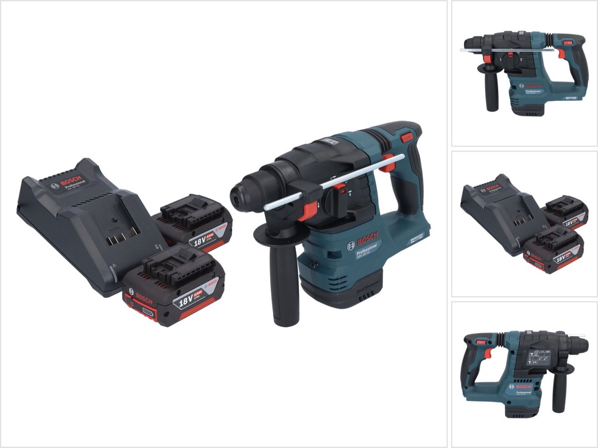 Bosch GBH 18V-22 Professional accuboormachine 18 V 1,9 J SDS Plus Brushless + 2x ProCORE accu 4,0 Ah + oplader
