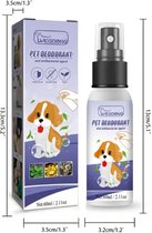 Honden of katten anti bacteriële deodorant zonder chemische stoffen, met natuurlijke ingredienten 60ml