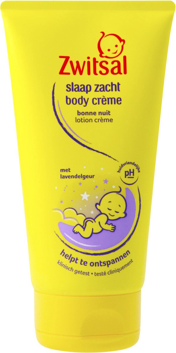 Goedkoopste Zwitsal Body Crème - Slaap Zacht - huidvriendelijke pH en dermatologisch getest, voor de verzorging van de gevoelige babyhuid - 6 x 150 ml
