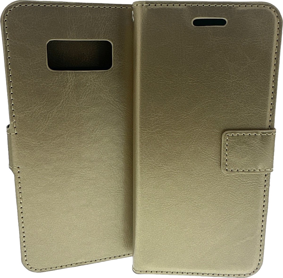 Portemonnee Book Case Hoesje Geschikt voor: Samsung Galaxy S8 Plus - Goud