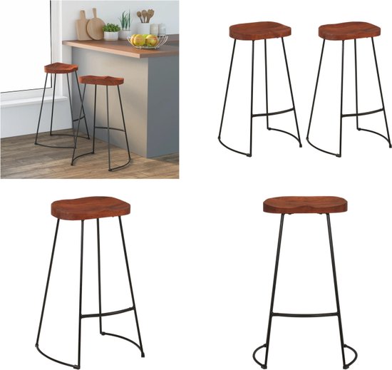 Massief houten barkruk Teller hoogte bar stoel, Retro industriële stijl Boerderij Ontbijt Aanrecht Barkrukken, Hoge krukken Zithoogte 55/65/75cm