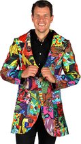 Carnavalsjas Heren - Inside Out - Twee In Een Jas - Verkleedkleren Mannen - Multicolor - Maat XL