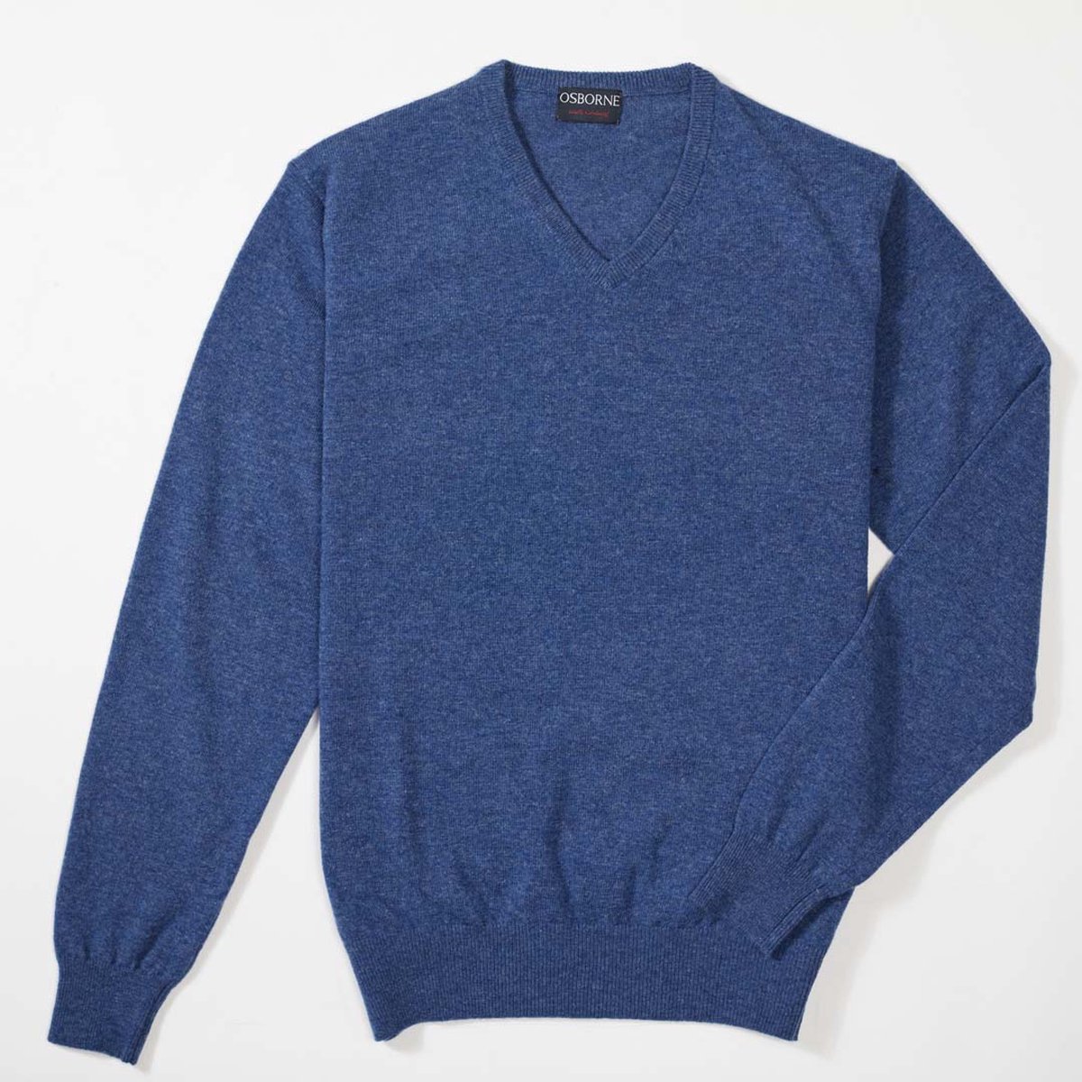 Osborne Knitwear Trui met V hals - Geelong wol - Ullswater - M