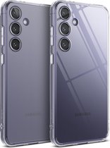 Ringke Fusion | Hoesje Geschikt voor Samsung Galaxy S24 Plus | Back Cover met Antikrascoating | Militaire Standaard | Matte Transparant