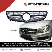 Mercedes Classe A W176 Facelift (2015-2018) Calandre Diamond Zwart Brillant (sans caméra)