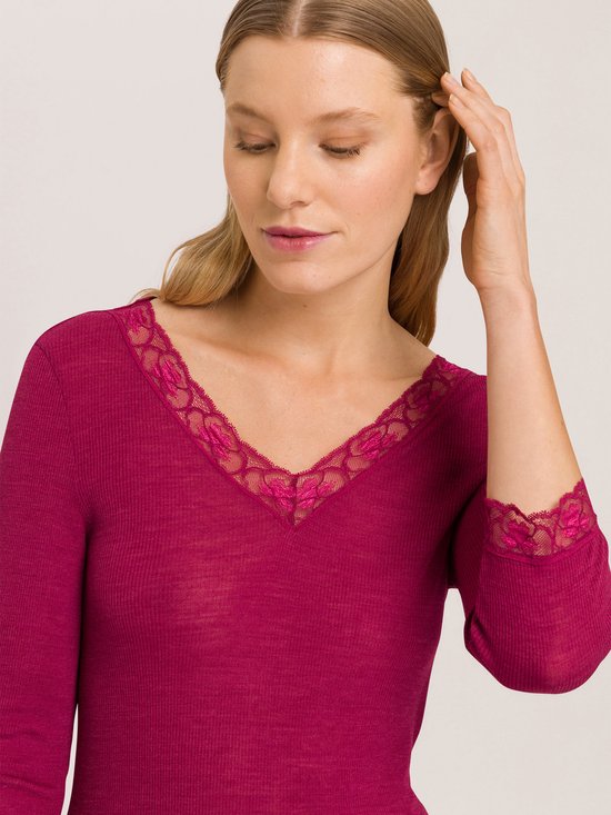 Hanro Longsleeve Woolen Lace