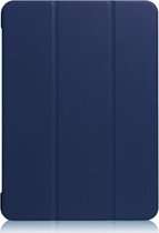 Shop4 - iPad 10.2 (2019/2020/2021) Hoes - Smart Book Case Donker Blauw