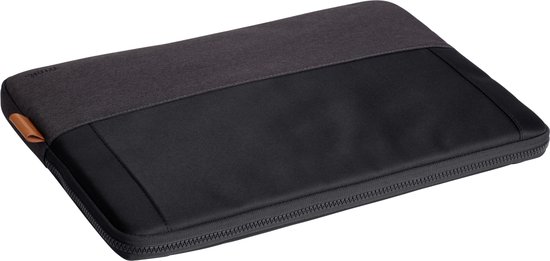 Trust Lisboa - Laptophoes - Laptop sleeve - 16 inch - Gerecycled materiaal - Zwart