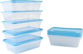 Orange85 Contenants de préparation de repas - Boîtes de conservation - Contenants pour congélateur - 20 pièces - 600 ml - Blauw