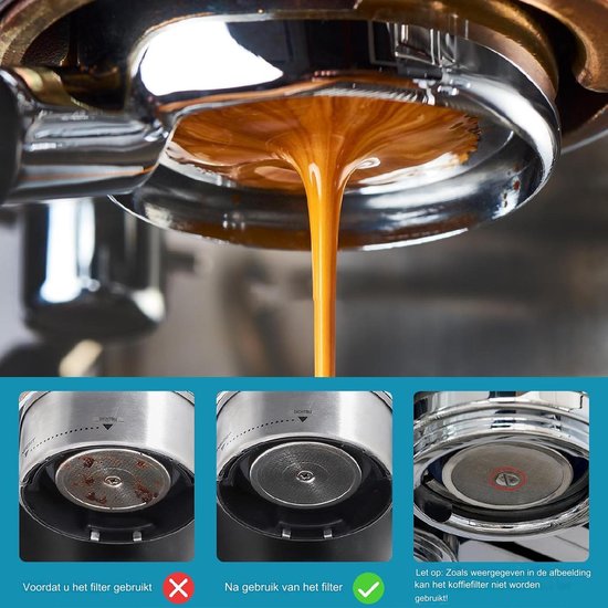 2 Filtres à Café Réutilisables 58 Mm - Tamis Inox Pour Espresso - Épaisseur 1.7 Mm, Accessoire Barista