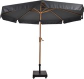 Outdoor Living - Parasol Libra houtlook grijs Ø3mtr