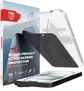 Rosso Privacy Screen Protector Geschikt voor de Apple iPhone 15 Plus - 9H Gehard Glas - Met Installatietray - Case Friendly Tempered Glass - Anti Spy - Eenvoudige Installatie